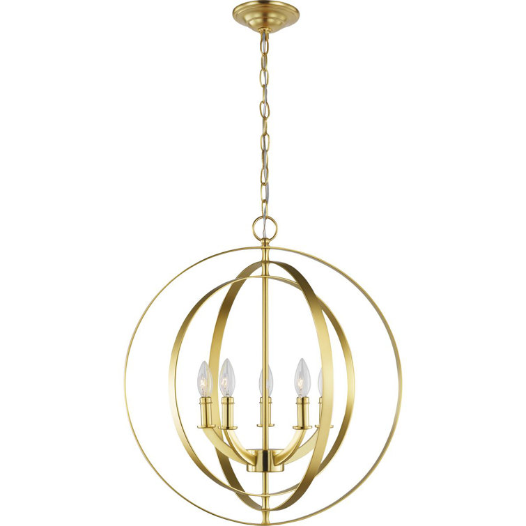 Luminaire suspendu sphère 5 lumières Morganti