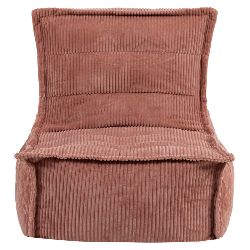Kids Dolce Corduroy Lounger Bean Bag, Dawn Pink