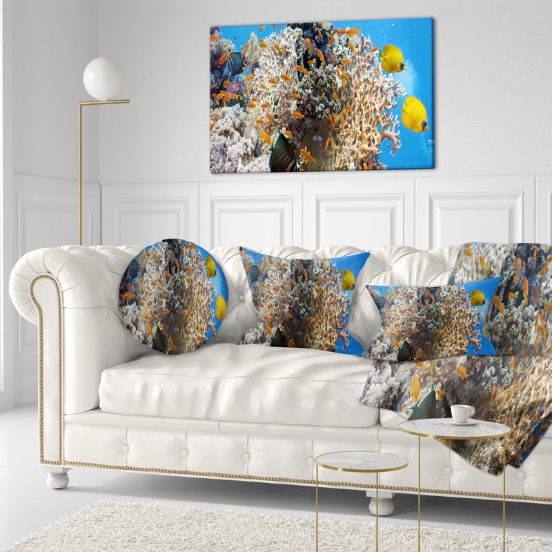 Coussin Coral Scene Panorama - Sea & Shore