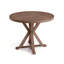 Ensemble de patio toutes saisons Martha Stewart Bedford avec table ronde à tréteaux 36 po et 4 chaises empilables-124405085-124405086