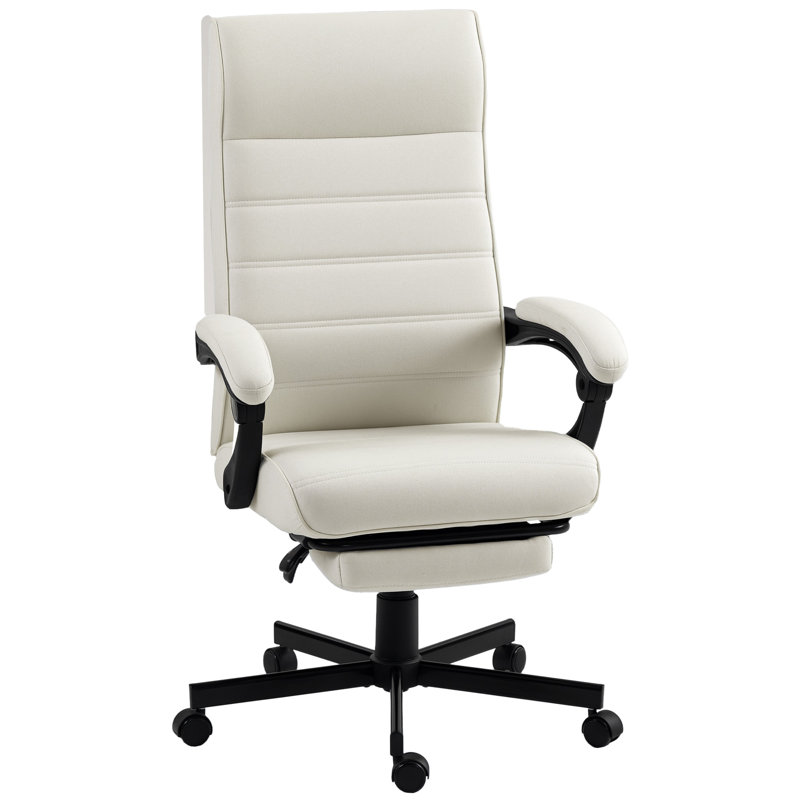 Manderfeld Linen Executive Chair, White