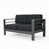 Black Cushion/Dark Gray Frame