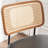 Cane Back Swivel Counter Stool with Faux Leather Seat-896474057-896474053
