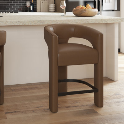 Tabouret rembourré à hauteur de comptoir