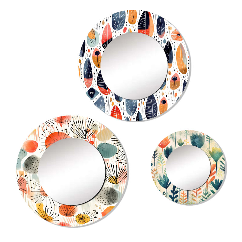 Matan Metal Round Mirror