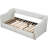 Twin Xl To King, Beige, Upholstered Daybed, Two Drawers, Stylish Buttoned Back, Foam - Padded Sides King Size, Storage Comfortable Seating, No Box Spring Required