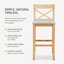 Ensemble de salle à manger rectangulaire en bois de style campagnard de 122 cm (48 po) avec 2 chaises, idéal pour la cuisine, le coin repas et les petits espaces.-6510409-6510450