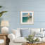 Turquoise Horizons Expression, reproduction sous verre encadrée, design par Annabelle Hall-1561766035-1561766126