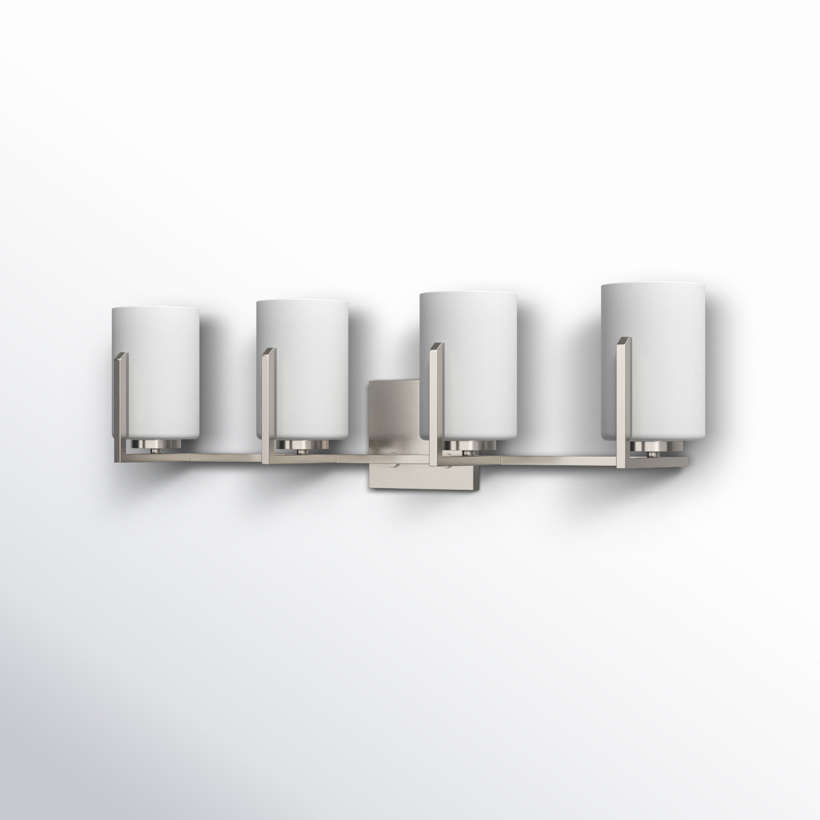 Ronsie 4-Light Dimmable Vanity Light, Satin Nickel