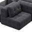Canapé modulaire surdimensionné avec méridienne, structure entièrement en mousse, revêtement texturé tissé-2144356956