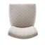 Chaise Parsons blanc cassé / gris Lancaster