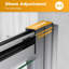 Madarisse Pivot Framed Shower Door with Clear Glass-597733227