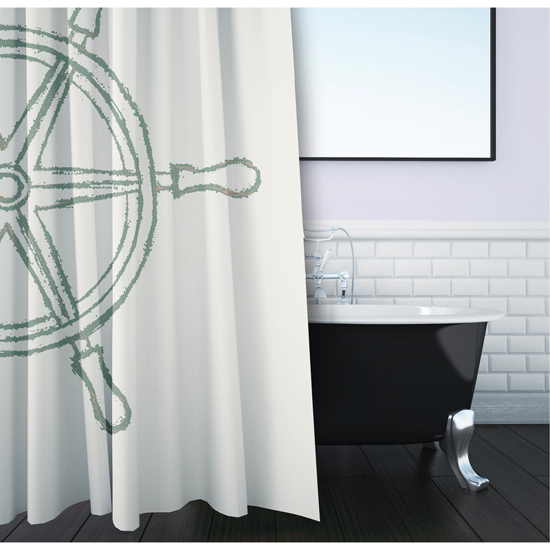 Rideau de douche simple, Sauge