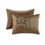 Ensemble d'édredon 6 pièces avec coussins décoratifs en jacquard-113361414