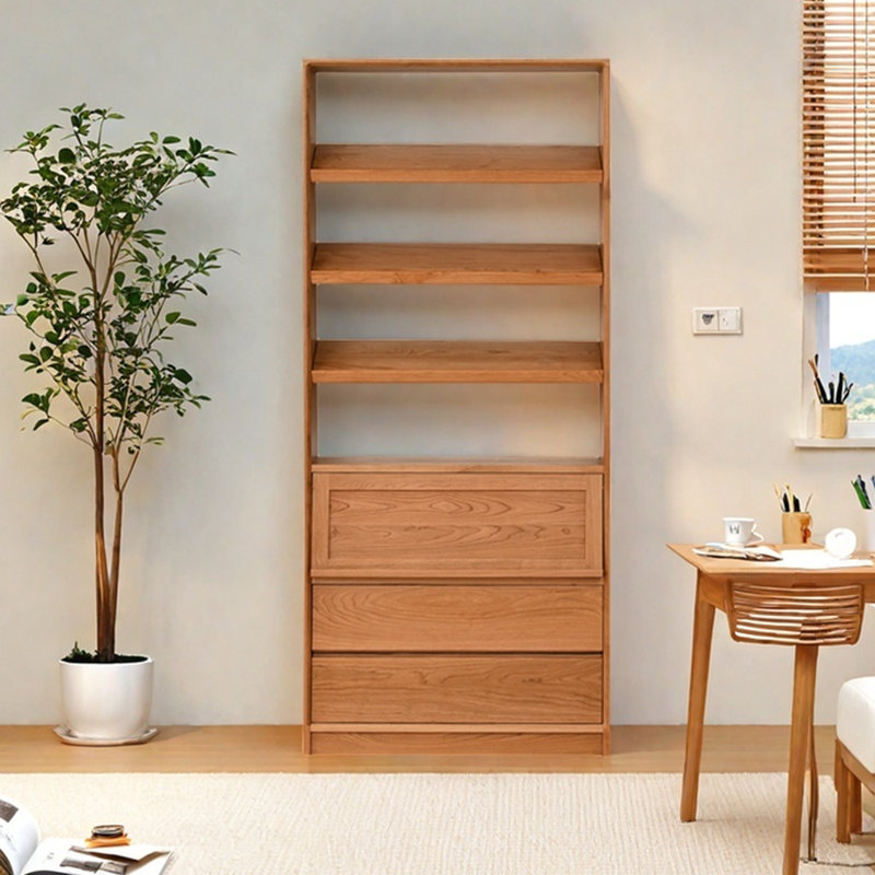 Bibliothèque classique et populaire de style américain, (4 tablettes) H 78,74 po x l 35,43 po x P 11,81 po