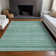 Machine Washable Indoor/Outdoor Claudian ACN1625 Turquoise Rug