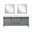 Ensemble de meuble-lavabo double l 84 po x P 22 po et miroirs 34 po Marsyas-2103306856-2040975065