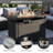 8-Piece Outdoor Wicker Sectional Sofa Set With Fire Pit Table, Ottomans & Storage Table, All-Weather Patio Conversation Set For Backyard, Garden & Poolside-249625257-250188463