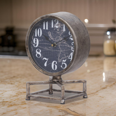 Horloge de table en métal