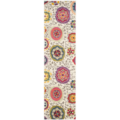 Hertzler Floral Multicolored Area Rug