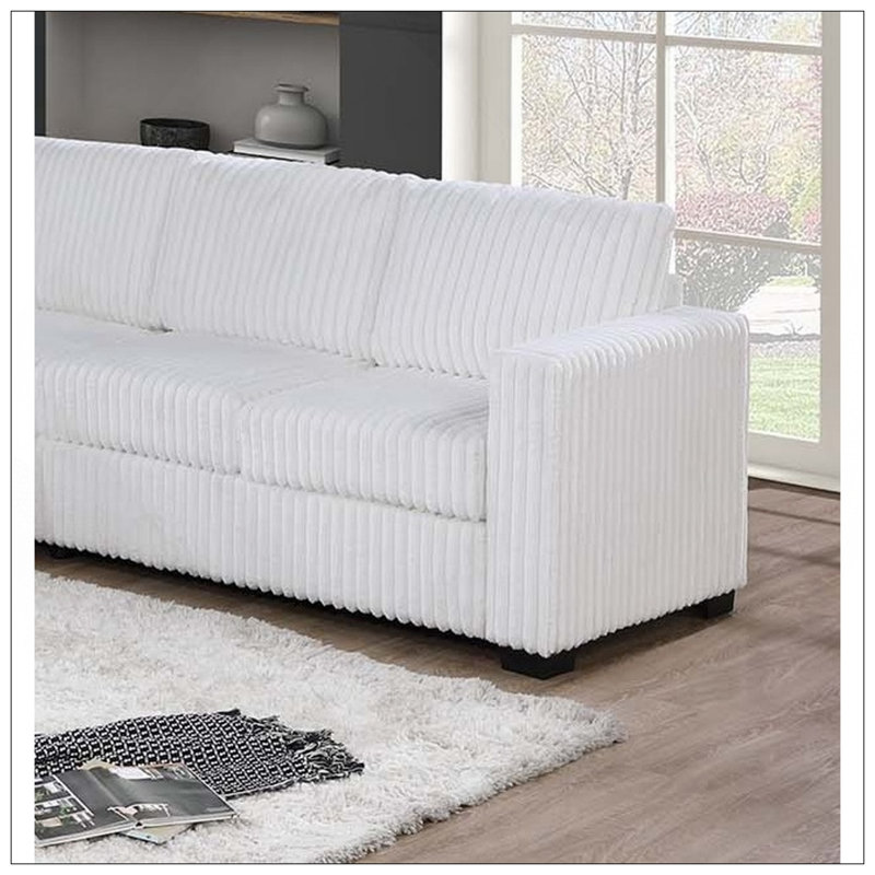 Ensemble de canapé modulaire 4 pièces Elegant, Blanc lait