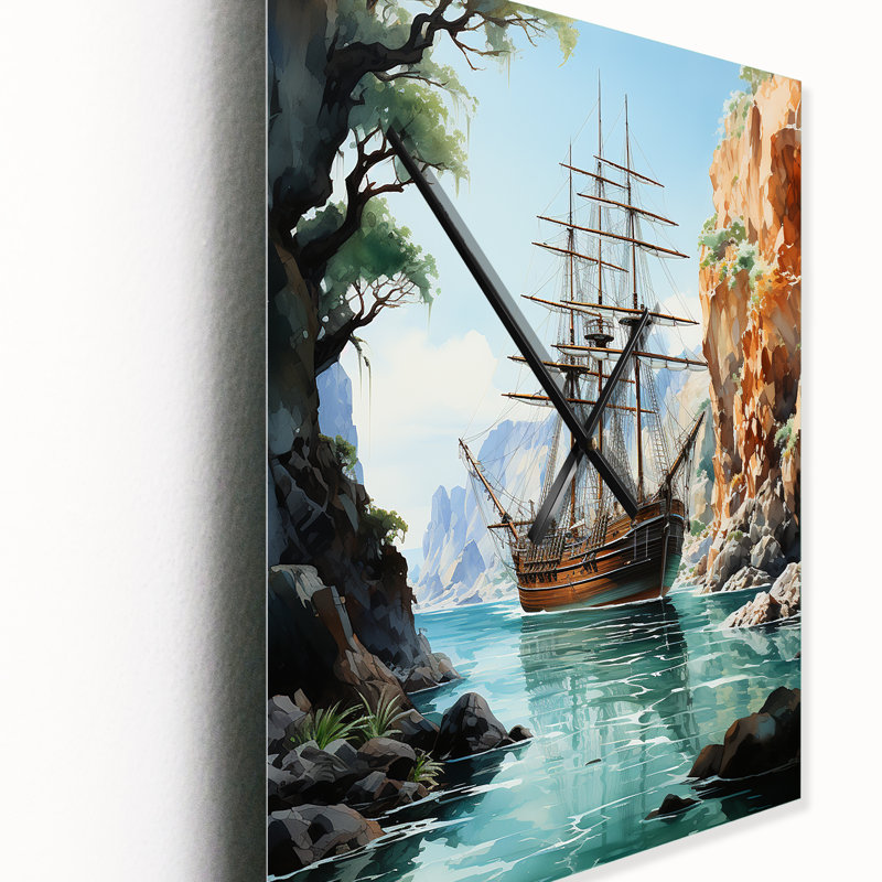 Jaydann - Pirate Wall Clock Oversized, Petit