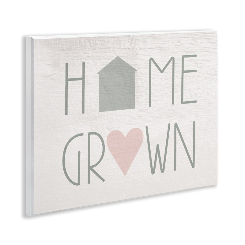 Plaque murale Home Grown Country, design par Lil 'Rue