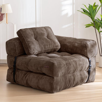 Canapé-lit pliant, fauteuil convertible avec coussin