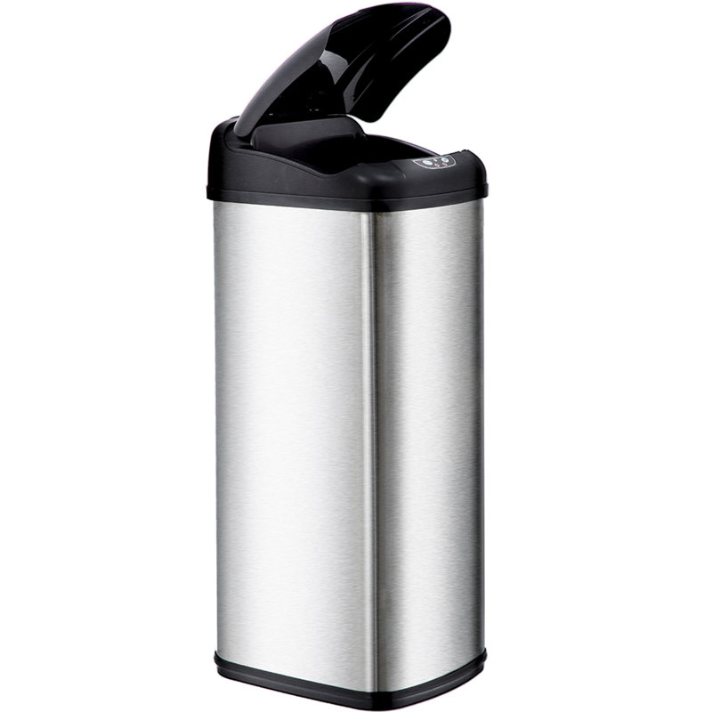 Poubelle à capteur de mouvement en acier inoxydable 13 gallons Kitchen Kitchen
