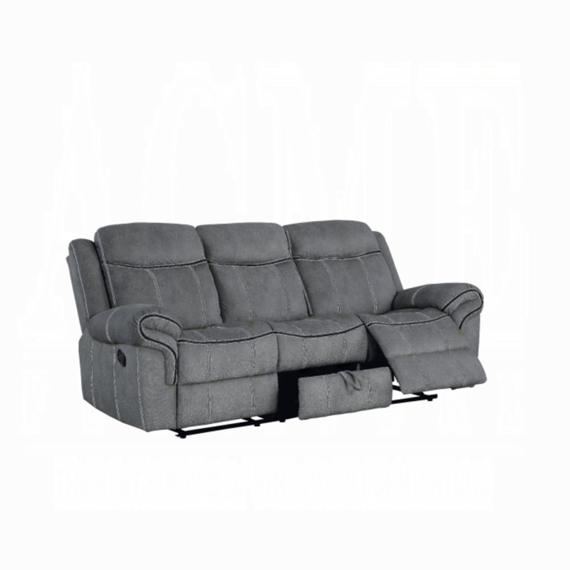 Arthur Motion Sofa & Console w/USB Port, Gray