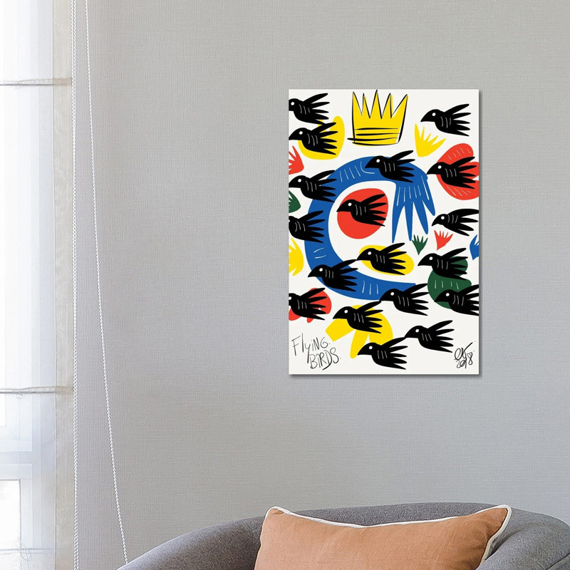 Flying Birds by Emmanuel Signorino - Wrapped Canvas Print, 66.04 cm H x 45.72 cm W x 1.91 cm D