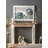 American retro distressed fireplace carved storage cabinet