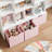White 54.5"W Storage Bookcase, White Cube Bookcase with Removable Drawers-112680309