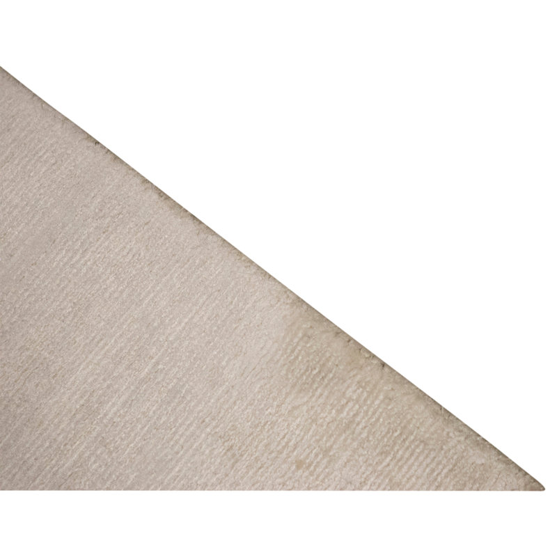 Hand Knotted Silk Area Rug in Light Gray