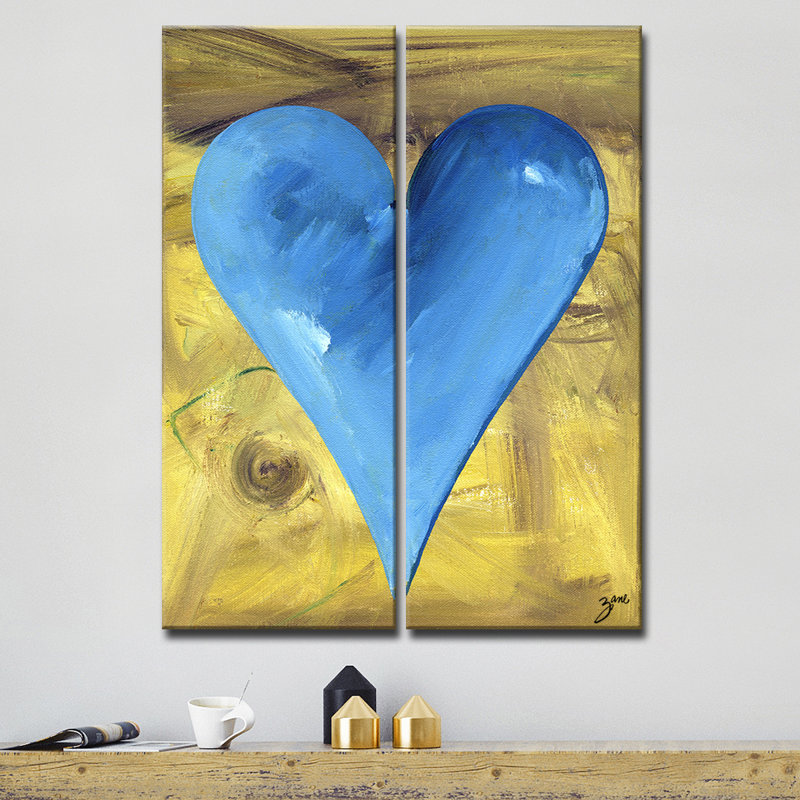 James par Zane - ensemble de 2 reproductions sur toiles tendues, H 30 po x l 24 po x P 1,5 po