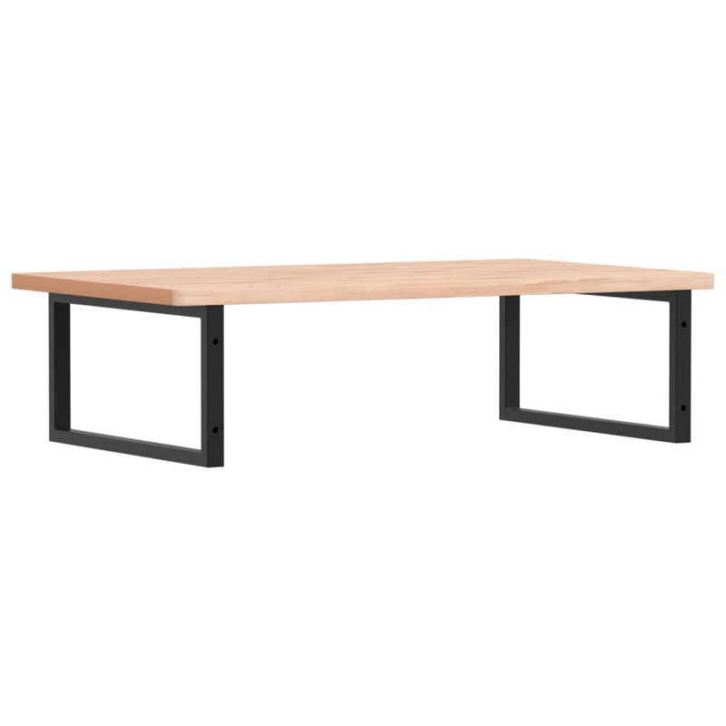 Briazia 100cm Solid Wood Bathroom Vanity Top, Beech/Black