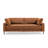Jeses 84.3" W Square Arms Sofa with Metal Legs and Button Tufting -1640361225