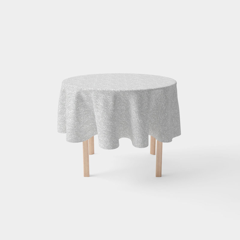 Clairence Round Cotton Twill Tablecloth