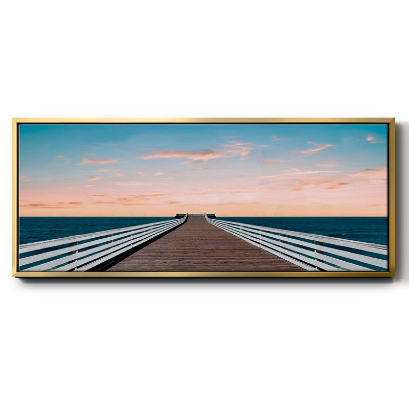 West Coast Sunset - toile encadrée, H 20 po x l 50 po