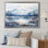 Sommet bleu et blanc, montagnes du Japon - Japon, art mural