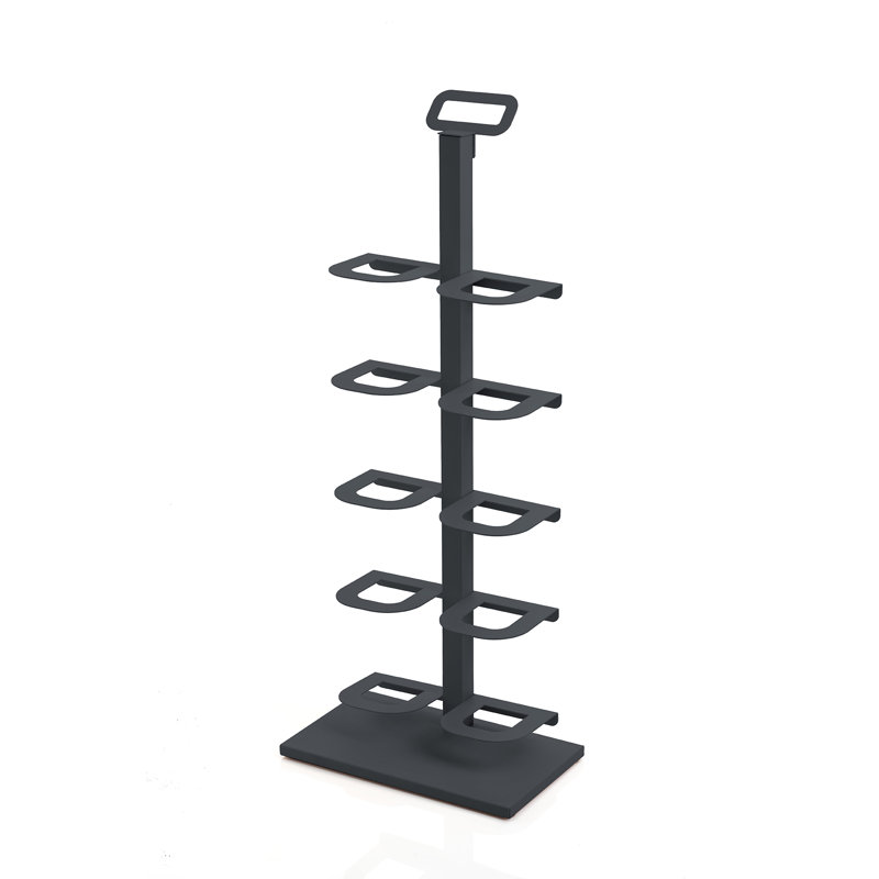 5 Pair Shoe Rack, Black