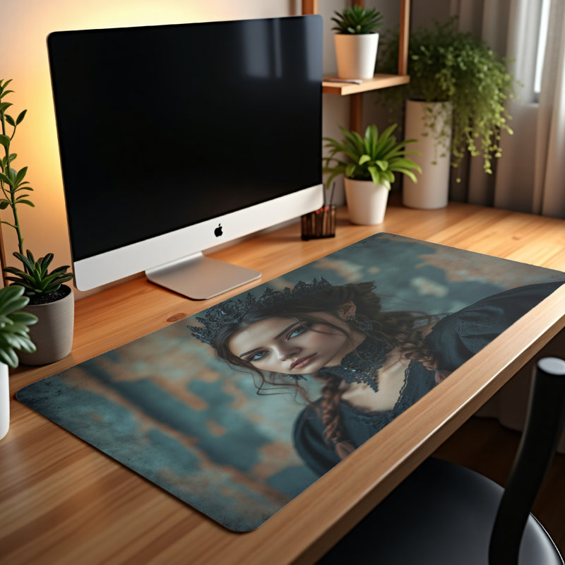 Polyester Desk Pad, 14.4x12.1