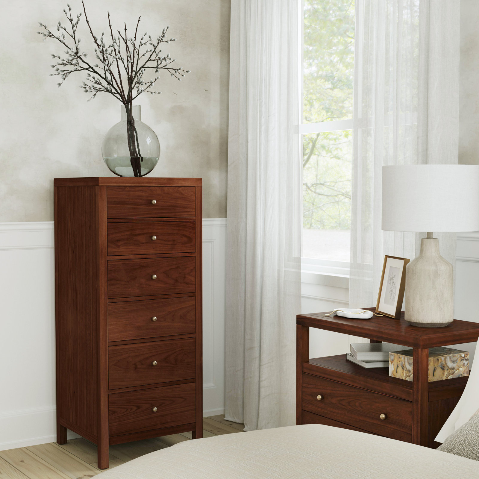 Celine 6-Drawer Lingerie Chest, Brown