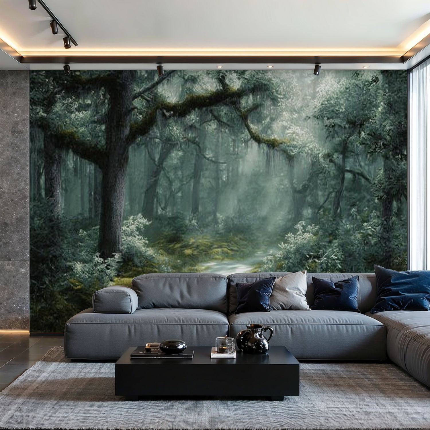 Lark Manor™ Peel and Stick Wallpaper Wall Mural Mystical Woodland Dense ...