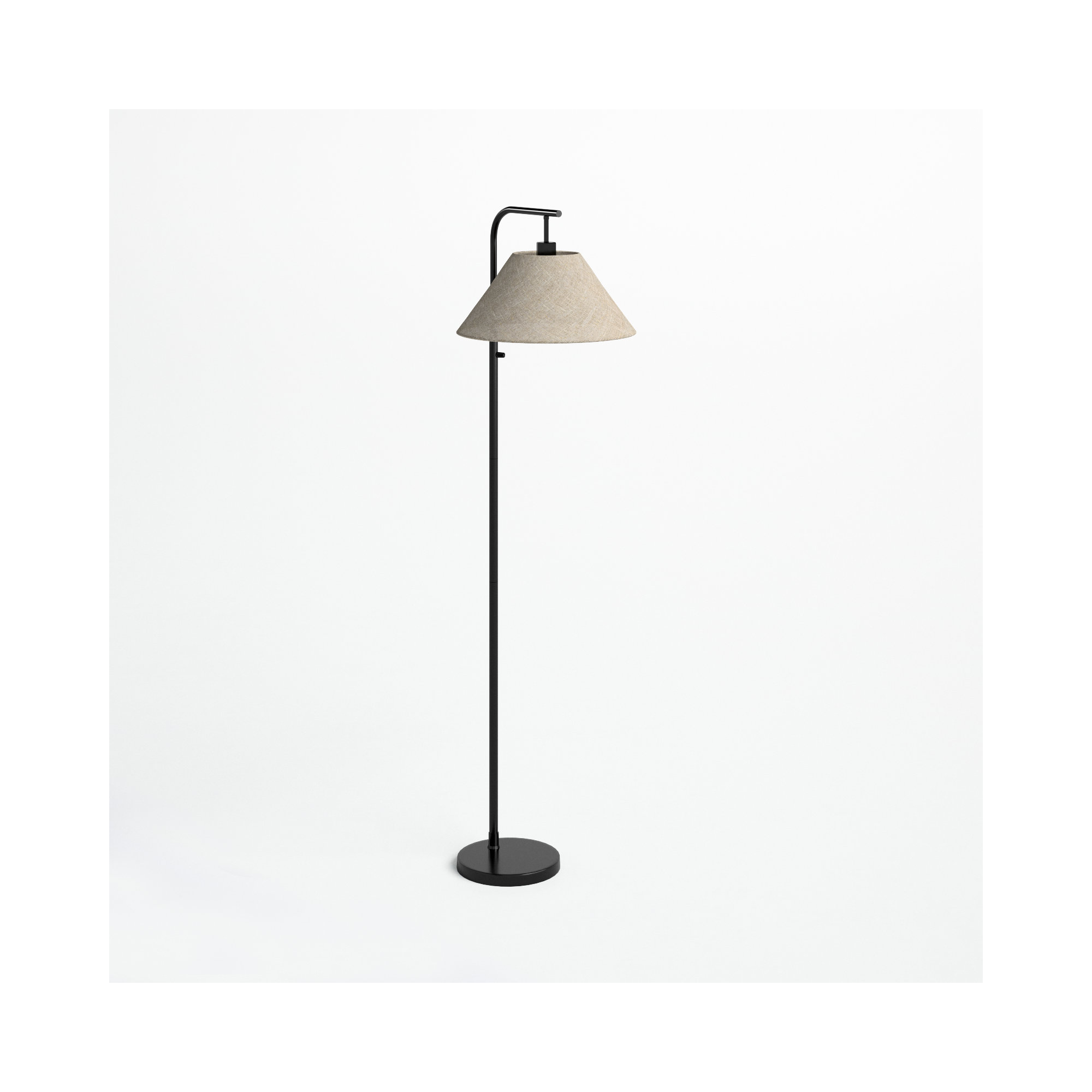Westwick 58'' Floor Lamp, Black, Beige