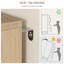 Commode 5 tiroirs cannelée moderne - poignées dorées, largeur 31,5 po pour la chambre à coucher ou le vestibule-1151006580