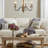 Neddy 6 - Light Steel Dimmable Chandelier