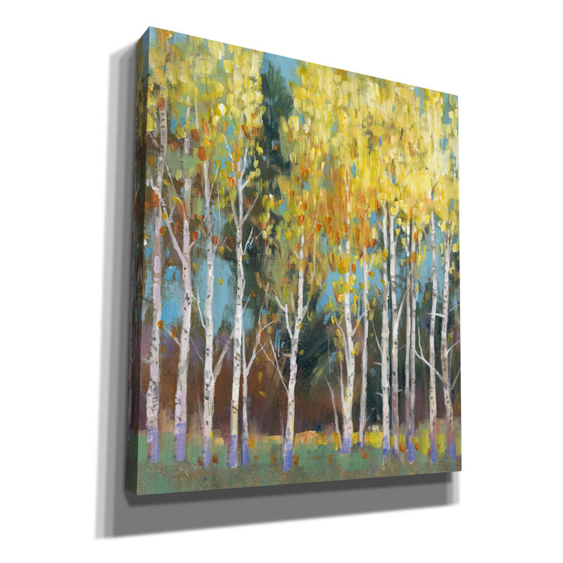 «Aspen Grove II» par Tim O'toole, art mural sur toile, H 30 po x l 26 po x P 1,5 po