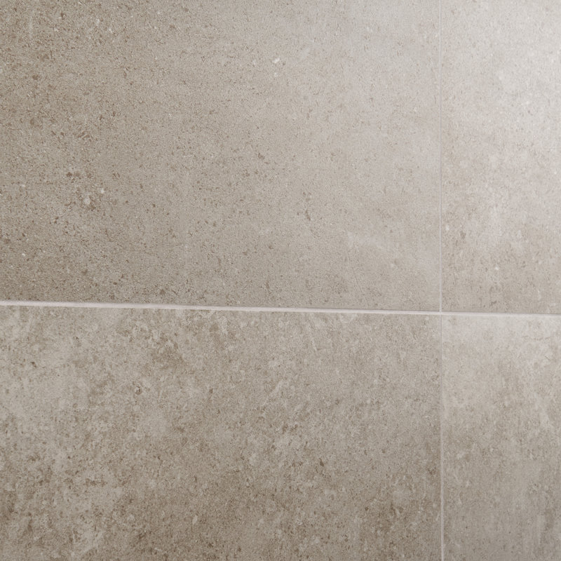 Grava 11.81 in. x 23.62 in. Matte Stone Look Porcelain Floor and Wall Tile (9.68 Sq. Ft. / Case), Ivory