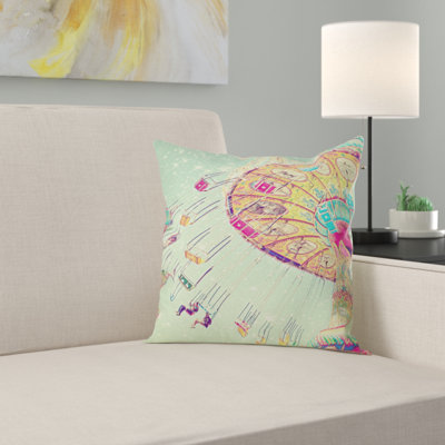 Shannon Clark Swinging Through Stars Throw Pillow